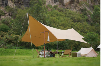 [MOT-F020] Camping Tarp Marvelous (4.4x4.4 m)