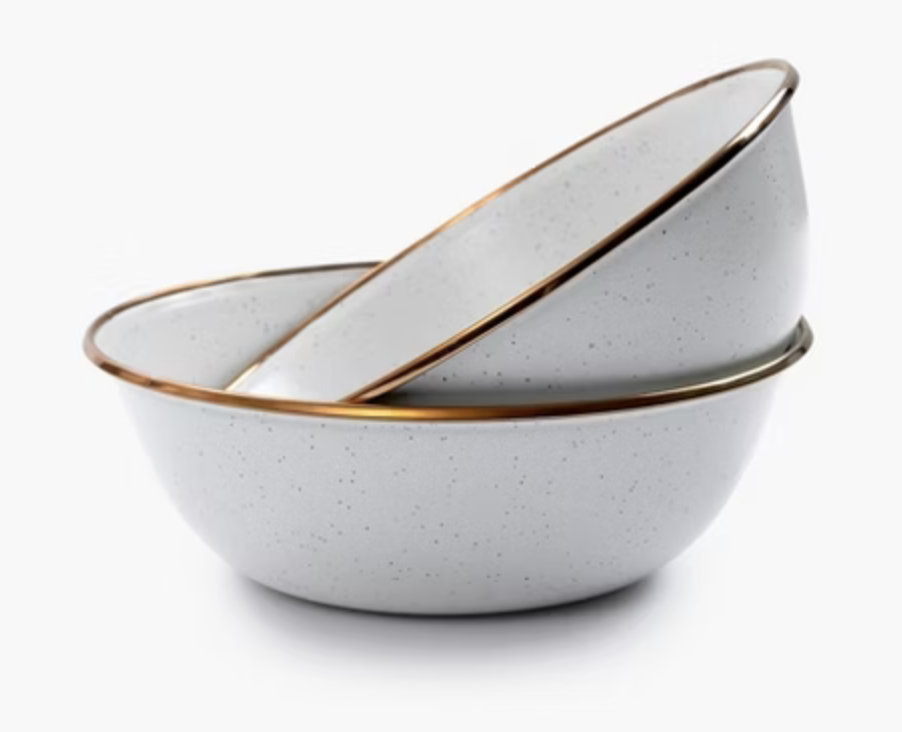 [CKW-390] Emaille Schalen, 2er Set, Enamelware eggshell,  Barebones