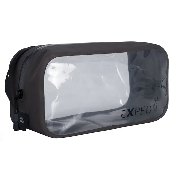 [7640277848795] Packsack Organizer Cube Clear charcoal 1l Exped